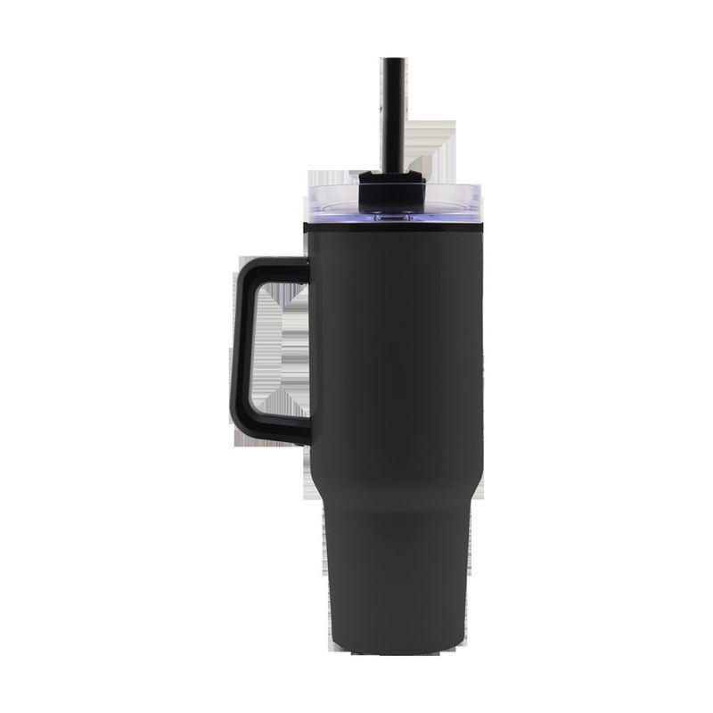 40 Oz Stainless Steel Handle Mug with Straw