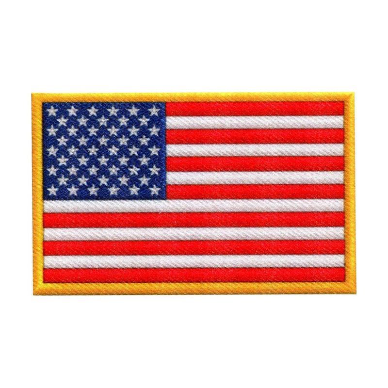 American Flag Printed Patch 3" x 1-7/8"