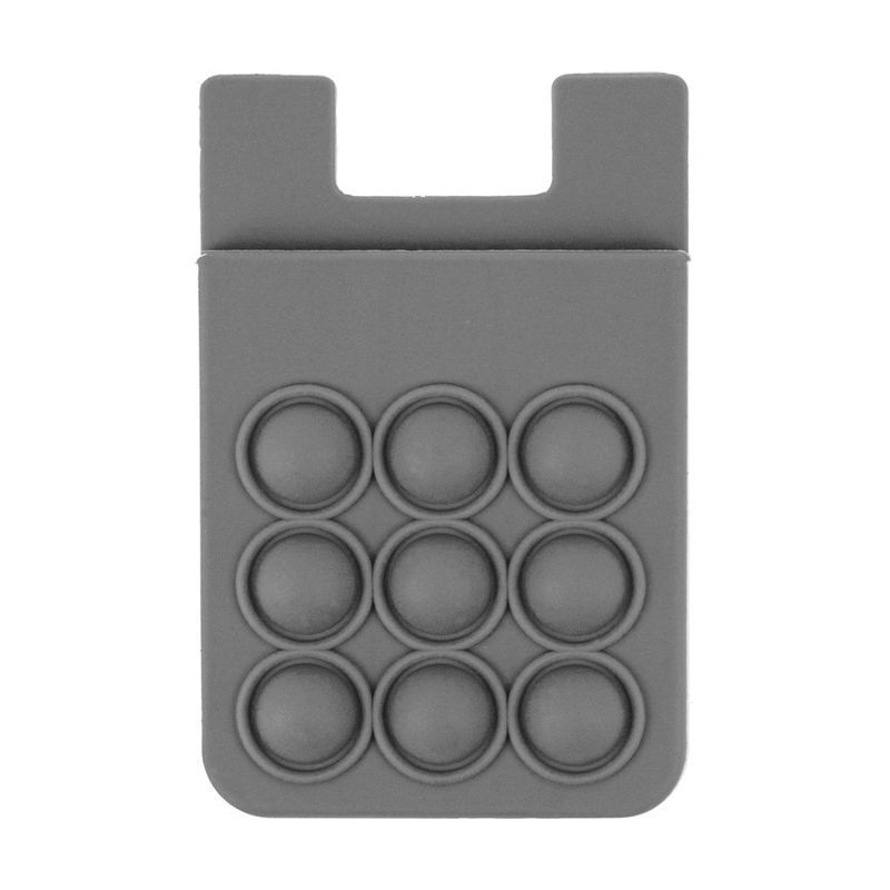Popper Stress Reliever Silicone Phone Wallet