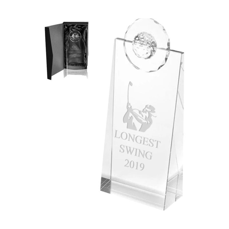 Golf Pinnacle Optical Crystal Award