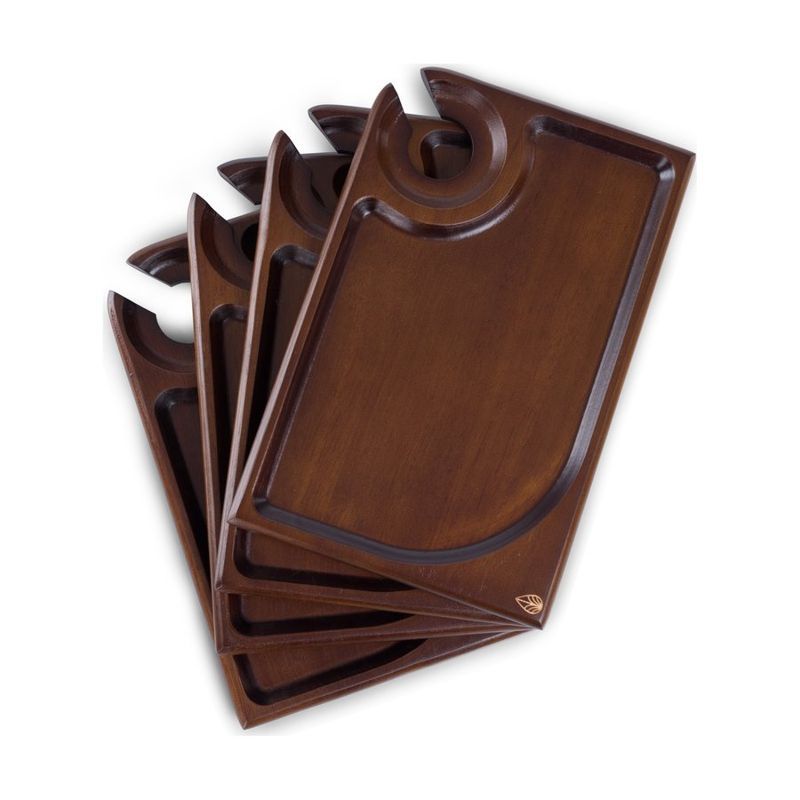 Rectangle Wine Appetizer Plate Set of 4