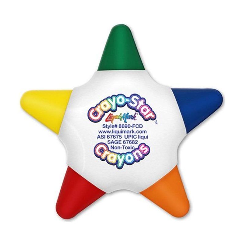 Star Shaped Five Color Crayon