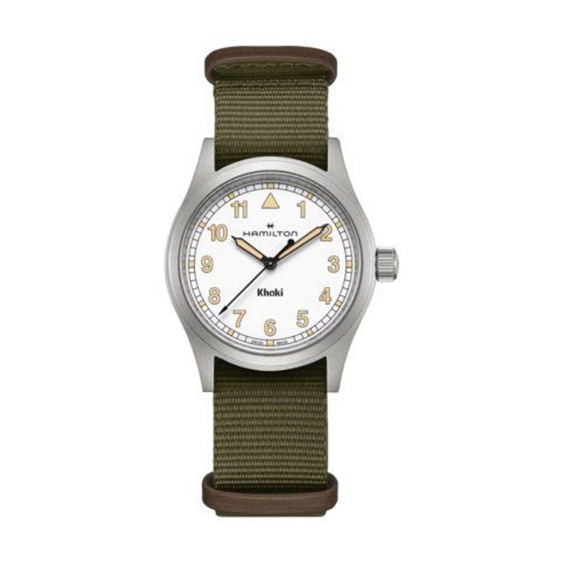 Hamilton Khaki Field Quartz Green Textile Strap Watch