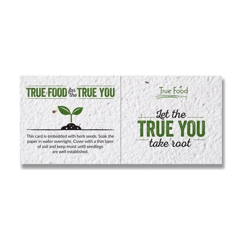 Seed Paper Folding Business Card, Small