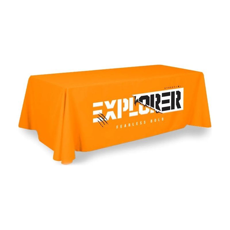 Plastic Table Cover with UV Printed Front Panel