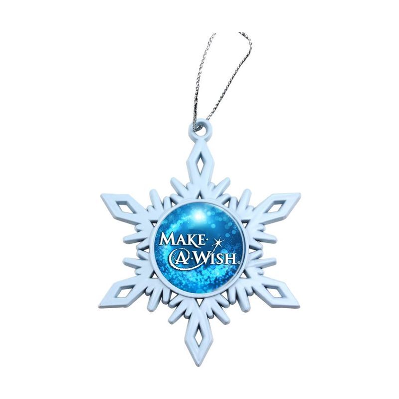 White Snowflake Holiday Ornament
