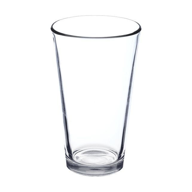 Pub Crawl 16 oz Pint Glasses with Color Bottom