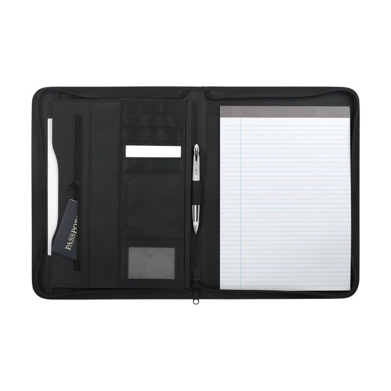 Vinyl Zippered Padfolio
