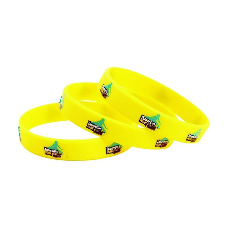 3/4 in Printed Silicone Wristband