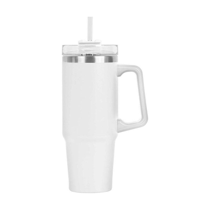 30 Oz Mug with Straw Lid and Twist Closure
