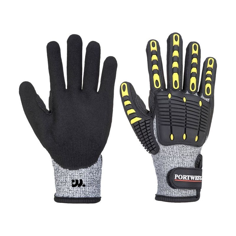 Heavy Duty Impact C13 Nitrile Sandy Palm Glove A4