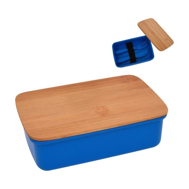 Wheat Lunch Set with Bamboo Lid