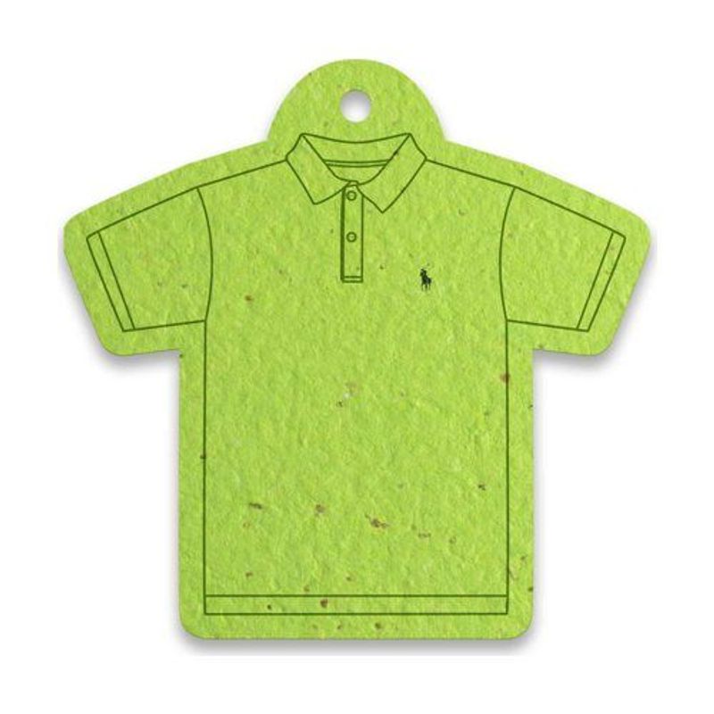 T-Shirt Shaped Seed Paper Hang Tag