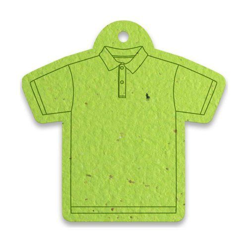 T-Shirt Shaped Seed Paper Hang Tag
