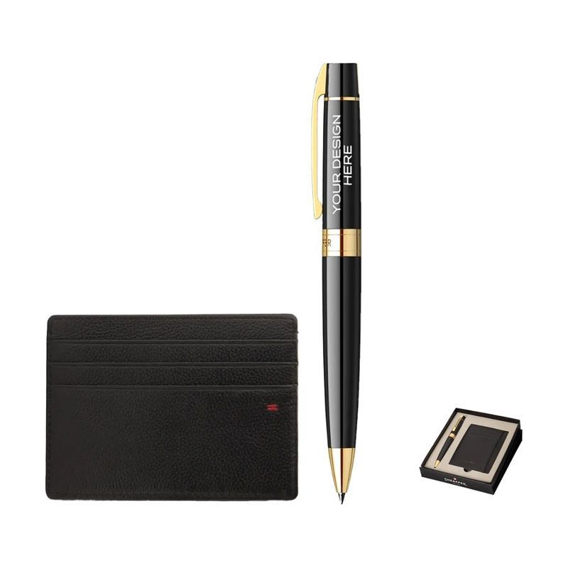 Sheaffer 300 Ballpoint Pen and Credit Card Holder Gift Set
