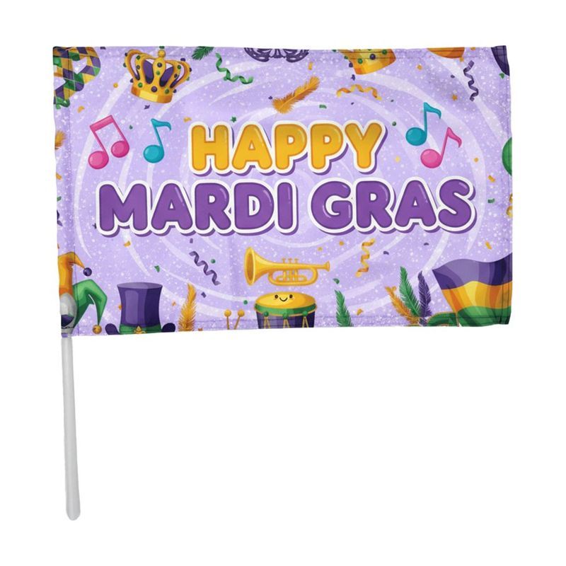Waving Flag, 12 x 18 Inch with 22 Inch Pole