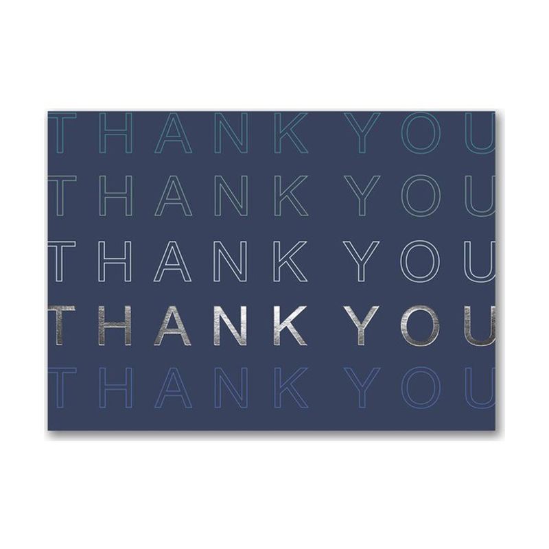 Repeating Thanks Thank You Card