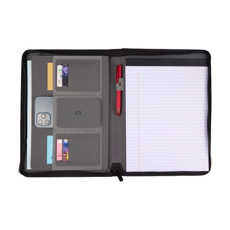 Puffer Zippered Padfolio with FSC Recycled Paper