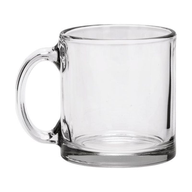 Red Eye 13 Oz Libbey Clear Glass Coffee Mug