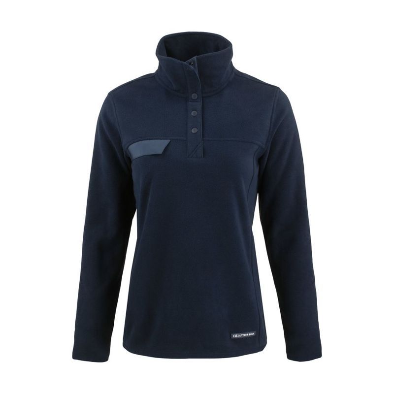 Cutter & Buck Woodland Recycled Fleece Women's Snap Pullover