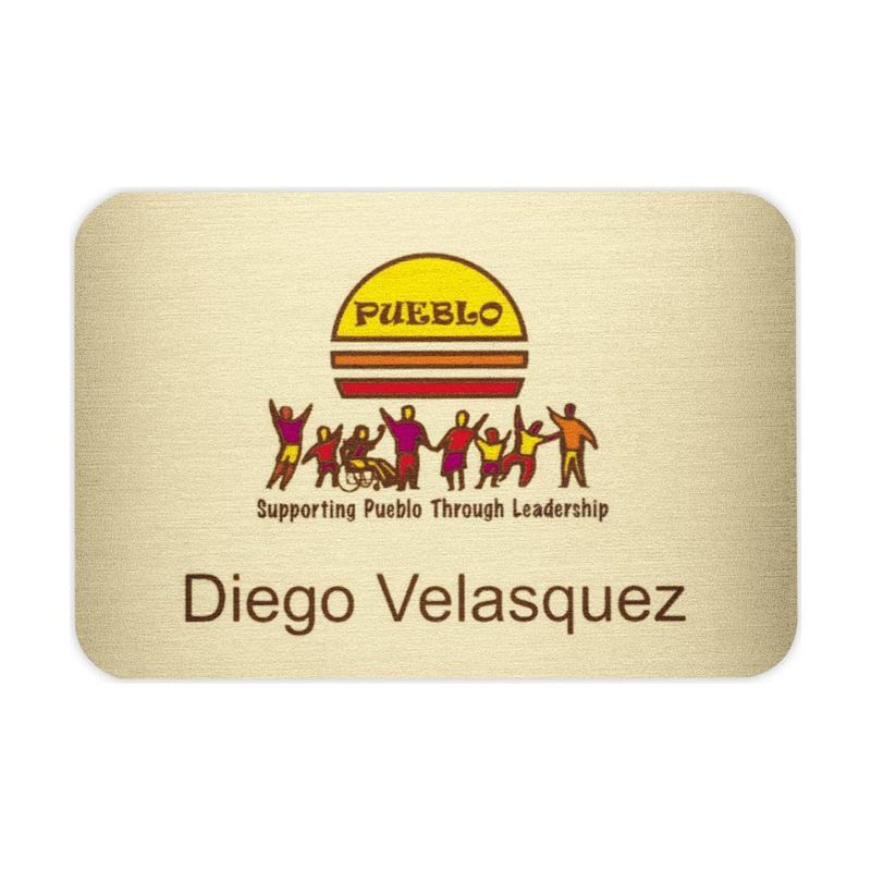 Express Metal Name Badge 2" x 3"