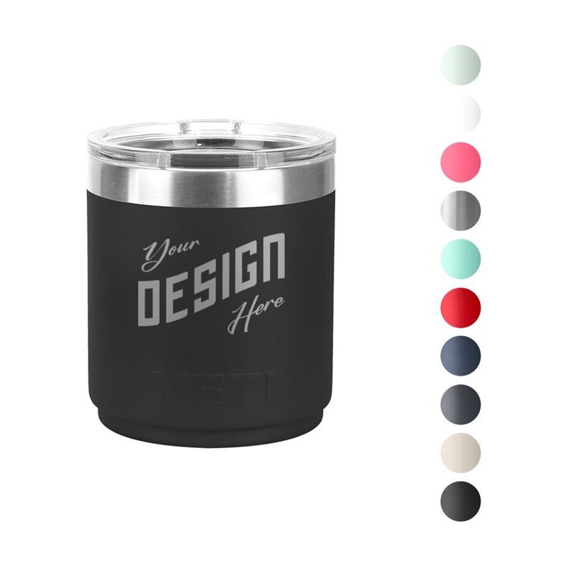 YETI 10 oz Rambler Stainless Stackable Tumbler with Lid