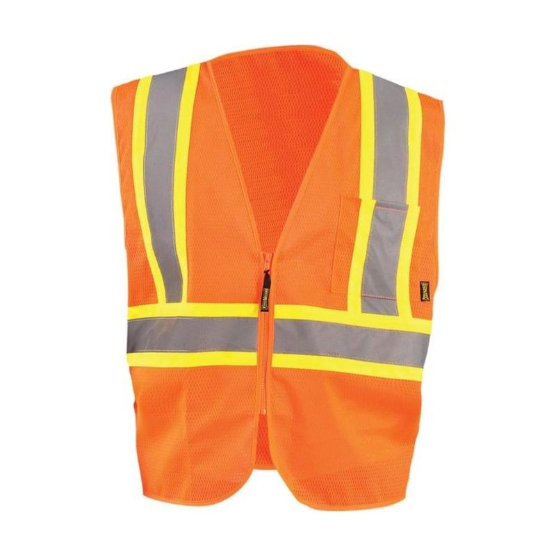 Occunomix Mesh Two-Tone Vest with Zipper