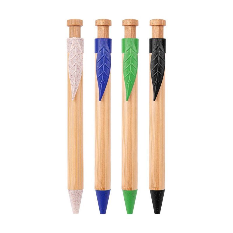 Bamboo and Wheat Straw Retractable Eco-Pen