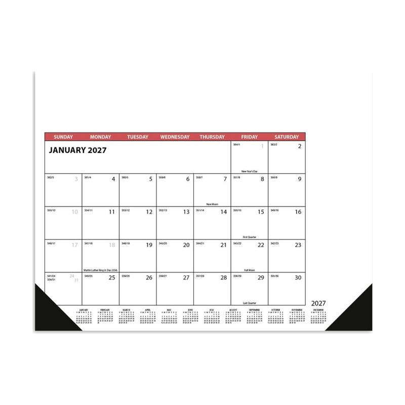 Desk Pad Calendar with Side Ad Margin