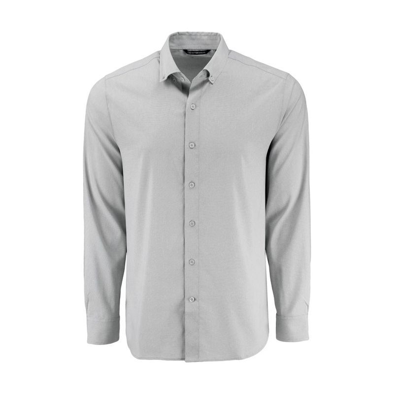 Skyline End on End Recycled Long Sleeve Men's Dress Shirt