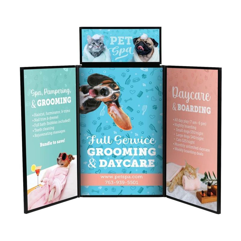 4 ft Fast Trak Display Kit with Full Graphic Panels