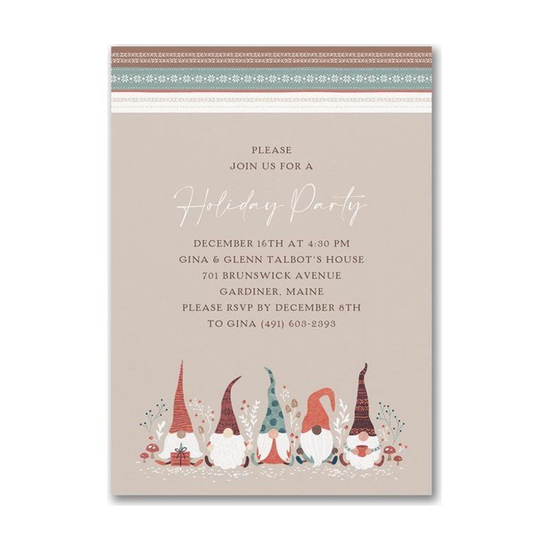 Gnome for Christmas Invitation