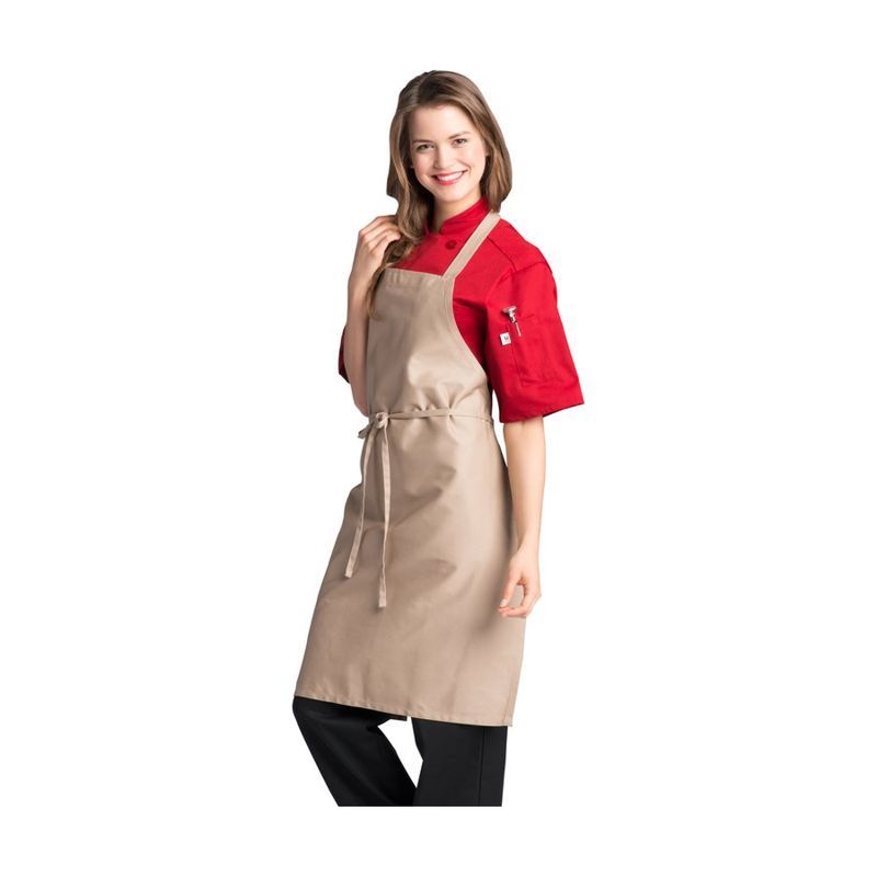 No Pocket Apron in White or Natural