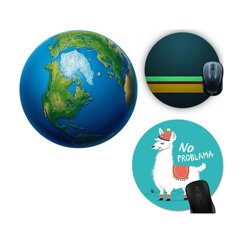 8 in Round Full Color Sublimated Mouse Pad