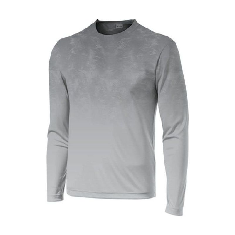 Long Sleeve Fade Performance Tee, UPF 50