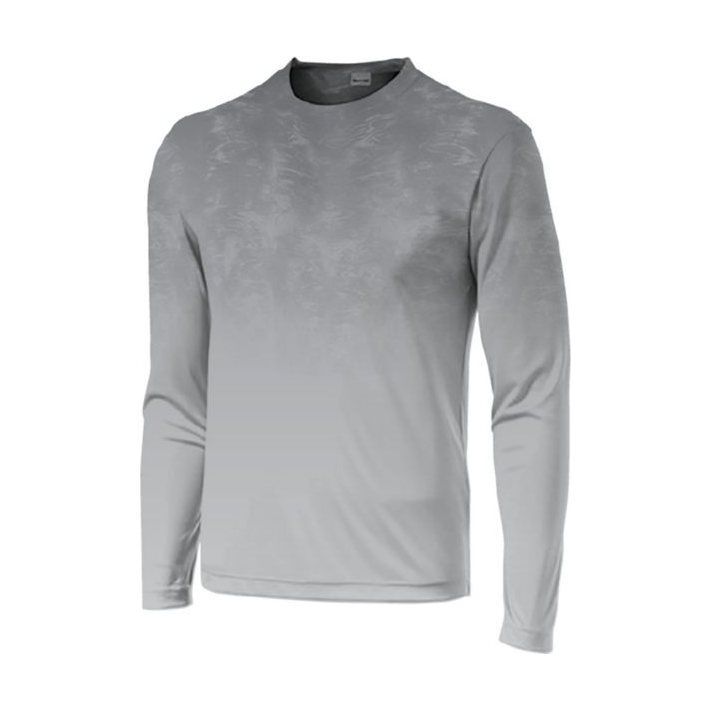 Long Sleeve Fade Performance Tee, UPF 50