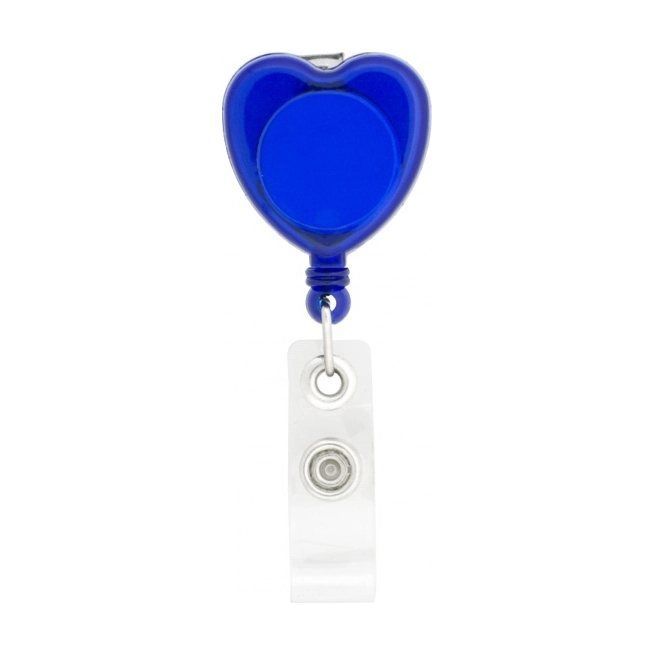 Heart-Shaped Retractable Badge Holder