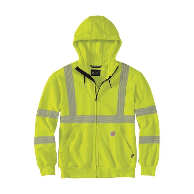 Carhartt Men's FR Hi-Vis Force Full Zip Class 3 Sweatshirt