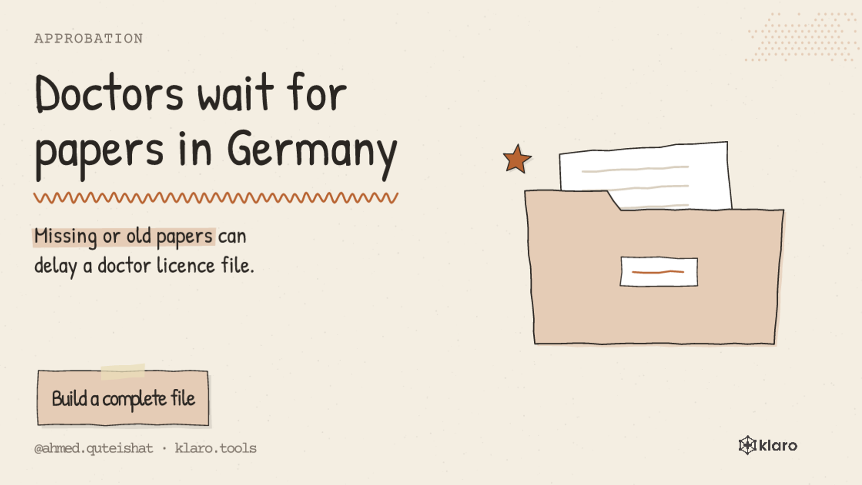 Doctors wait for papers in Germany: Missing or old papers can delay a doctor licence file.