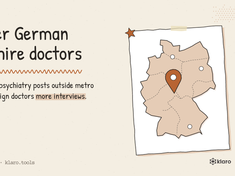 Smaller German cities hire doctors: Neurology and psychiatry posts outside metro cities give foreign doctors more interviews.