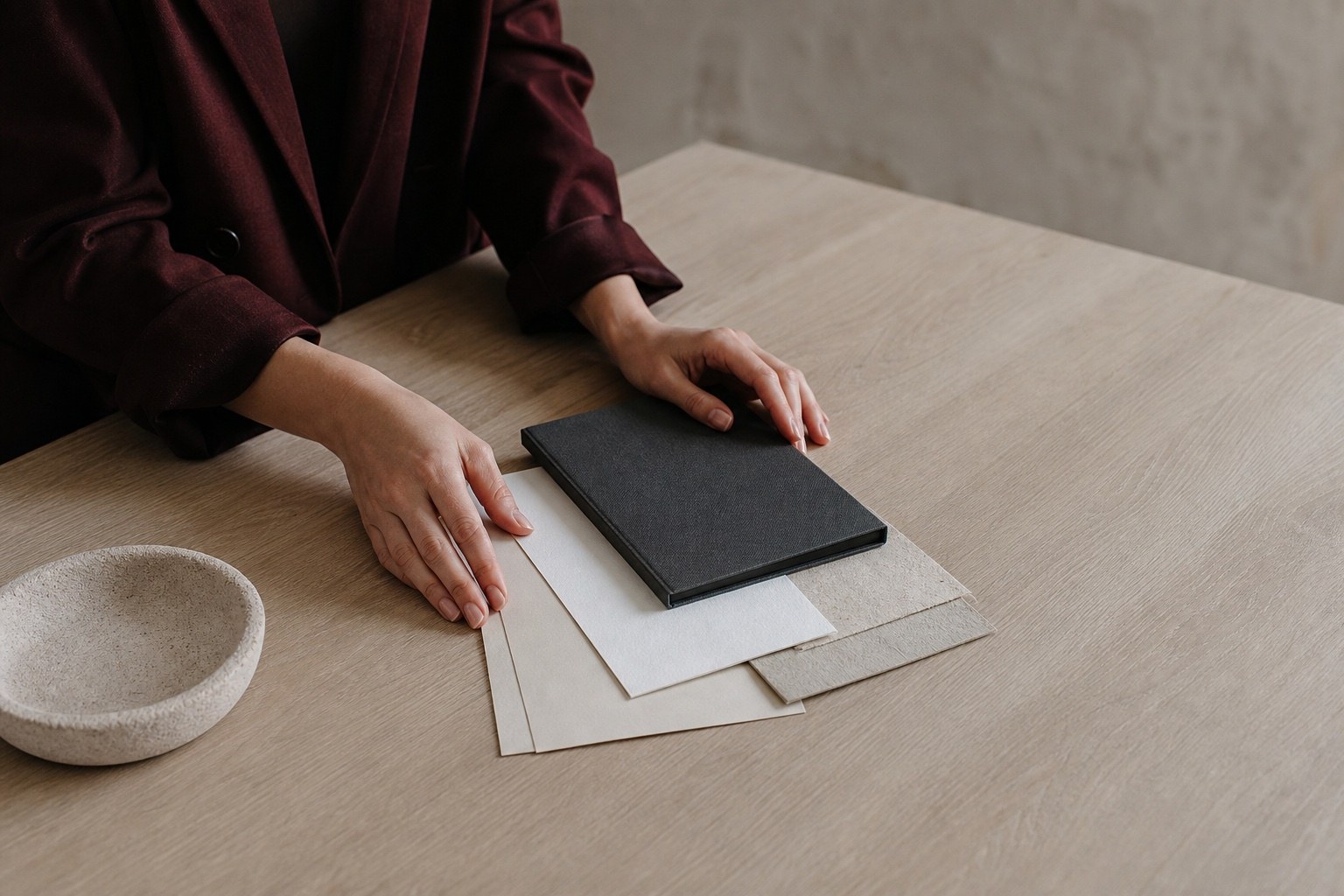 Werkdetails tijdens een personal-brandingshoot