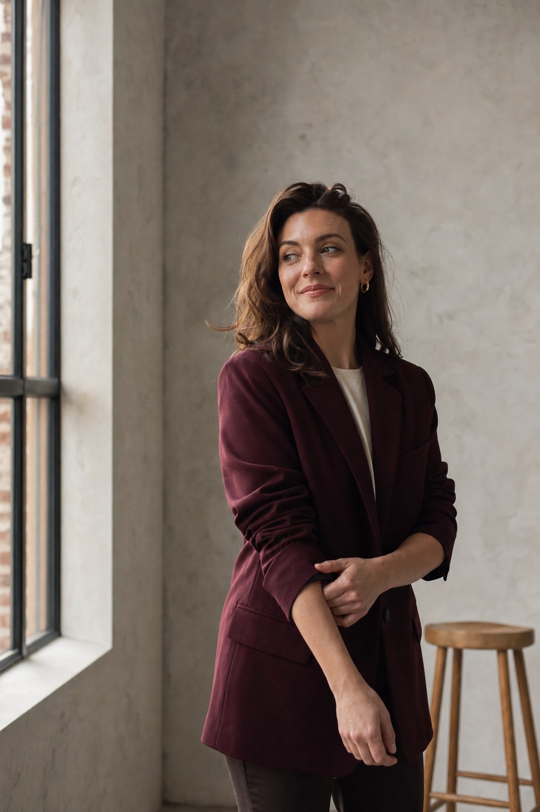 Creatieve ondernemer tijdens een personal-brandingshoot in Amsterdam