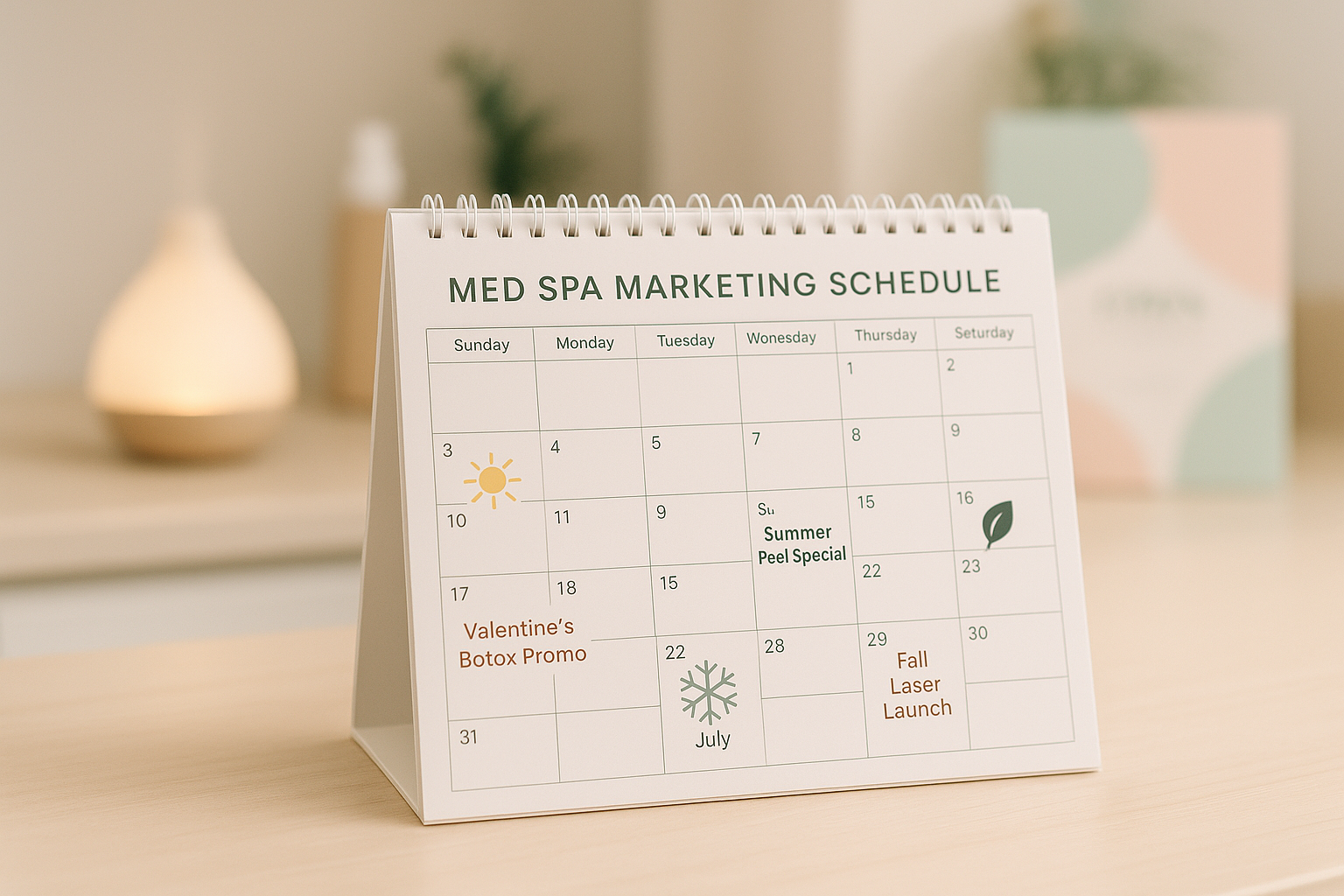 The Med Spa Marketing Calendar: Your Seasonal Blueprint for Year-Round Success