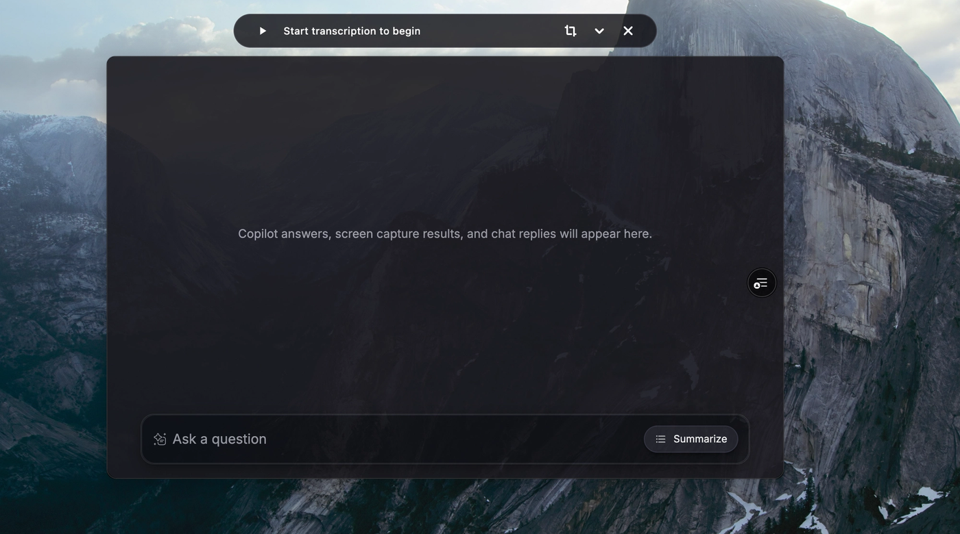 verve ai desktop session ui without text