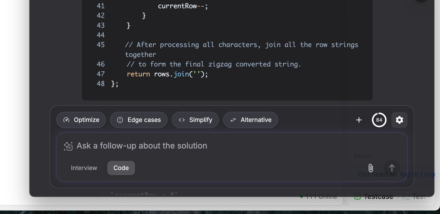 verve ai coding follow up buttons