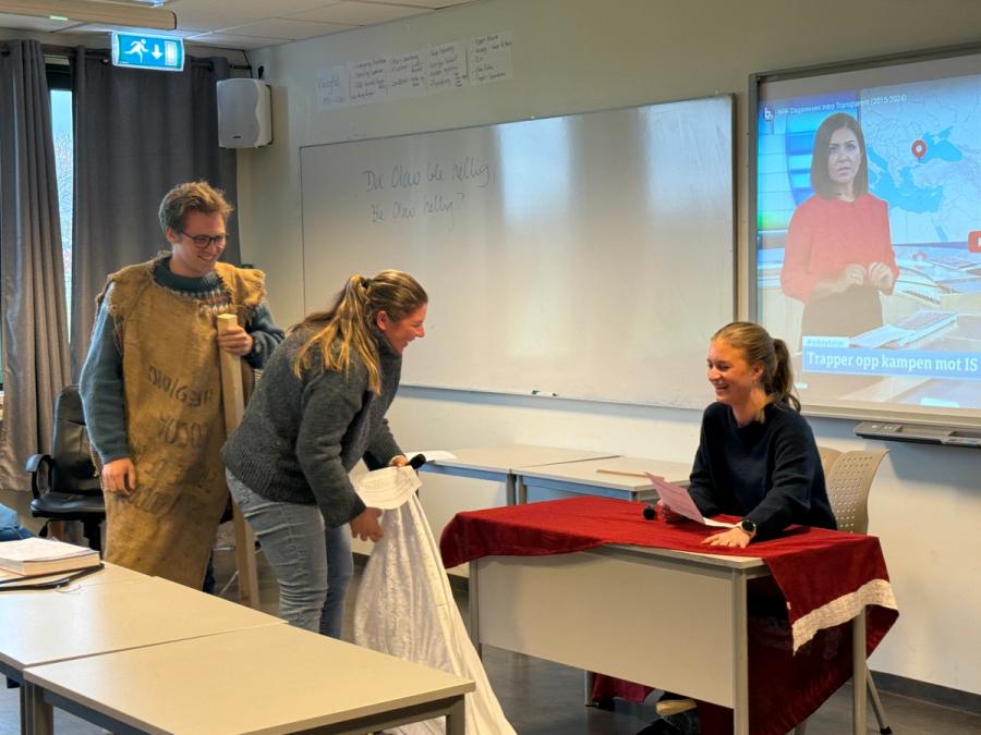 Nyhetssending om Olav den hellige