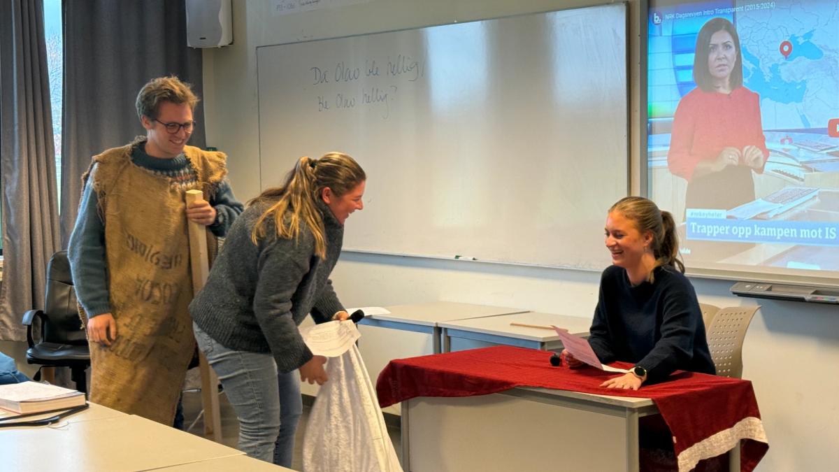 Nyhetssending om Olav den hellige