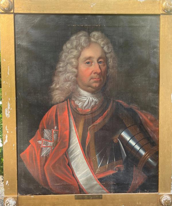 Maleri av generalløytnant Barthold Heinrich Von Lützow. Maleriet er ca 300 år gammelt.