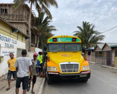 Gul buss på Madagaskar