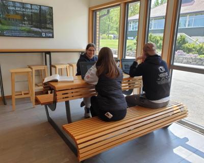 Elever som jobber i gruppe